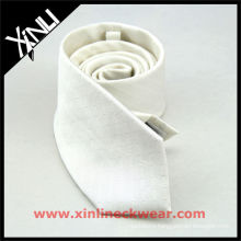 Custom Sublimation White Silk Tie